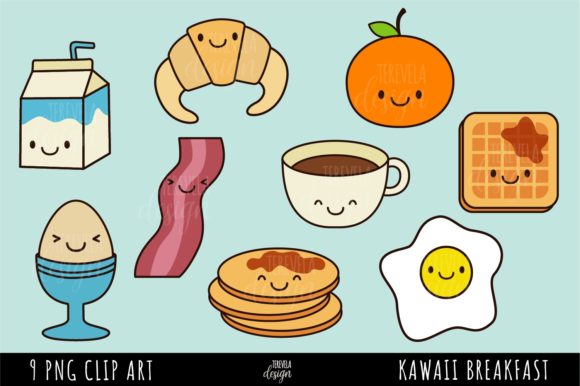 Download KAWAII BREAKFAST, KAWAII FOOD, EGGS - Breakfast Collection
