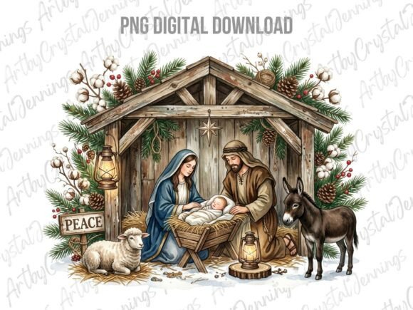 Download Nativity Scene Christmas Religious PNG - Scene Collection