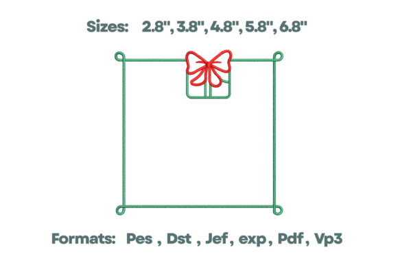 Download Gift Bow Frame Christmas Monogram - Gram Collection